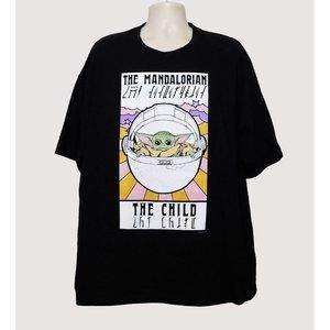 The Mandalorian The Child Tee Shirt Mens 3XL Black Short Sleeve by Tee Styled